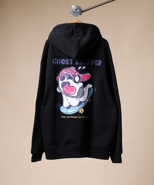 FUNALIVE(ファンアライブ)の「オバケスケボープリントパーカー unisex(パーカー・メンズ・ブラック/ホワイト・M/L)」の14枚目の写真