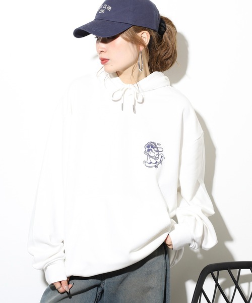 FUNALIVE(ファンアライブ)の「オバケスケボープリントパーカー unisex(パーカー・メンズ・ブラック/ホワイト・M/L)」の8枚目の写真