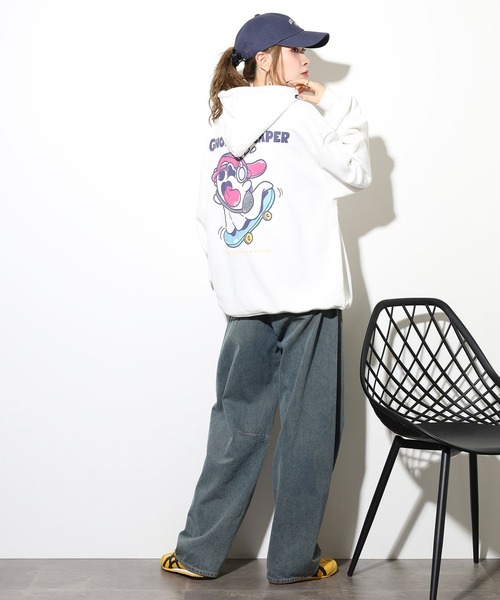 FUNALIVE(ファンアライブ)の「オバケスケボープリントパーカー unisex(パーカー・メンズ・ブラック/ホワイト・M/L)」の12枚目の写真