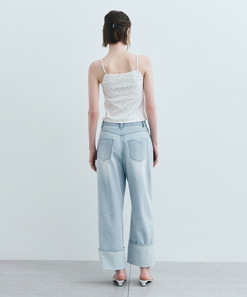 MARITHE + FRANCOIS GIRBAUD(マリテフランソワジルボー)の「W FLOWER CROP SLEEVELESS TEE(Tシャツ/カットソー・レディース・White/グレー系・SMALL/MEDIUM)」の17枚目の写真