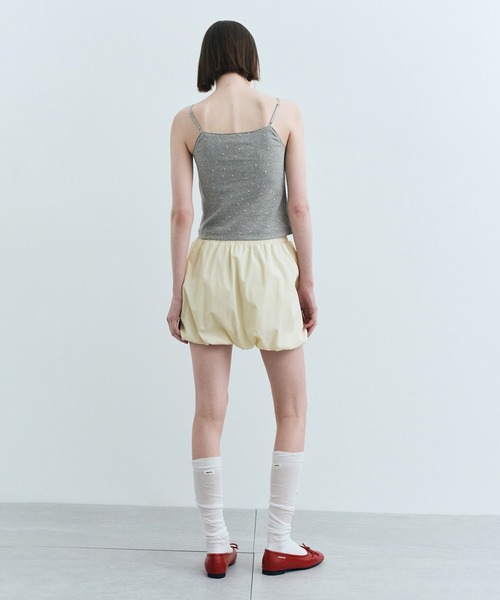 MARITHE + FRANCOIS GIRBAUD(マリテフランソワジルボー)の「W FLOWER CROP SLEEVELESS TEE(Tシャツ/カットソー・レディース・White/グレー系・SMALL/MEDIUM)」の4枚目の写真
