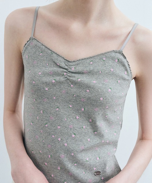 MARITHE + FRANCOIS GIRBAUD(マリテフランソワジルボー)の「W FLOWER CROP SLEEVELESS TEE(Tシャツ/カットソー・レディース・White/グレー系・SMALL/MEDIUM)」の13枚目の写真