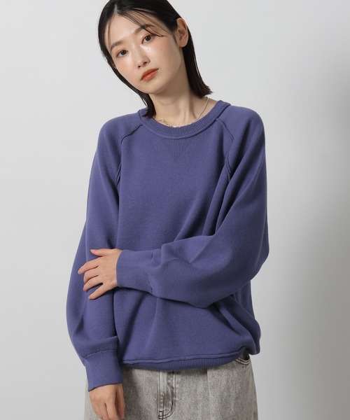 LAKOLE（ラコレ）の「スウェットライクニットプルオーバー / 582212（ニット/セーター・レディース・杢グレー/ブルー/チャコール/オレンジ/ブラウン/ブラック/ロイヤルブルー・FREE）」の5枚目の写真