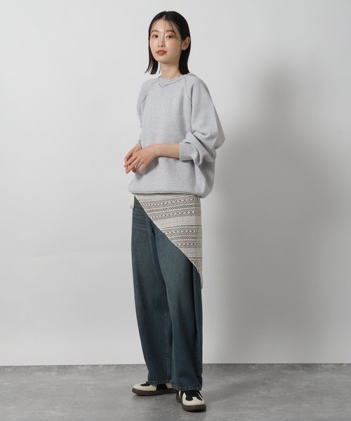 LAKOLE（ラコレ）の「スウェットライクニットプルオーバー / 582212（ニット/セーター・レディース・杢グレー/ブルー/チャコール/オレンジ/ブラウン/ブラック/ロイヤルブルー・FREE）」の13枚目の写真