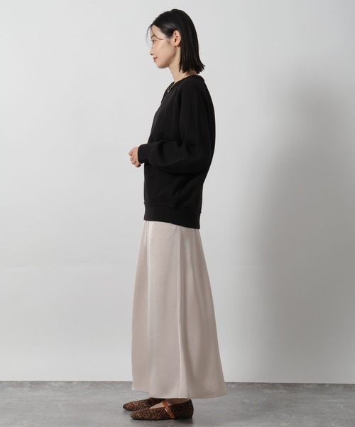 LAKOLE（ラコレ）の「スウェットライクニットプルオーバー / 582212（ニット/セーター・レディース・杢グレー/ブルー/チャコール/オレンジ/ブラウン/ブラック/ロイヤルブルー・FREE）」の9枚目の写真