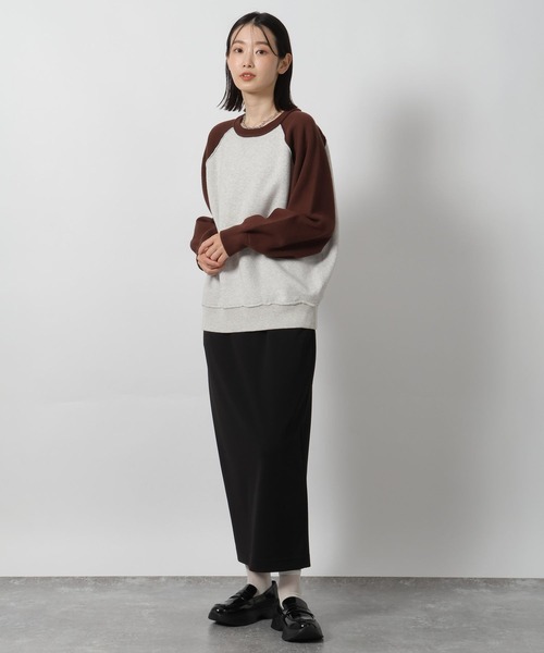 LAKOLE（ラコレ）の「スウェットライクニットプルオーバー / 582212（ニット/セーター・レディース・杢グレー/ブルー/チャコール/オレンジ/ブラウン/ブラック/ロイヤルブルー・FREE）」の22枚目の写真