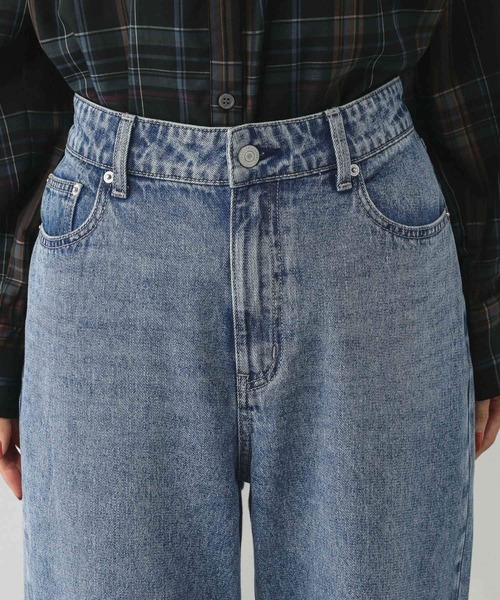 GLOBAL WORK(グローバルワーク)の「GOODデニムストレートパンツ/498392(デニムパンツ・レディース・ブラック/ブルー/ネイビー・X-SMALL/SMALL/MEDIUM/LARGE/X-LARGE/XX-LARGE)」の19枚目の写真