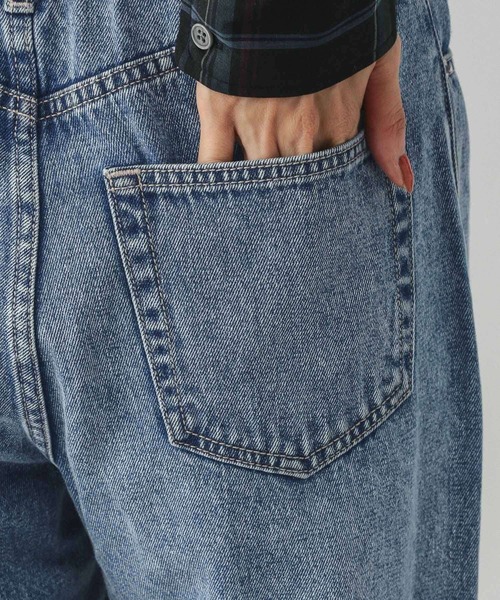 GLOBAL WORK(グローバルワーク)の「GOODデニムストレートパンツ/498392(デニムパンツ・レディース・ブラック/ブルー/ネイビー・X-SMALL/SMALL/MEDIUM/LARGE/X-LARGE/XX-LARGE)」の21枚目の写真