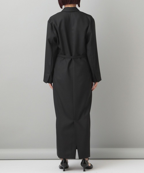A part by（アパートバイ）の「テーラードワンピコート（その他アウター・レディース・ブラック/チャコールグレー・FREE）」の14枚目の写真