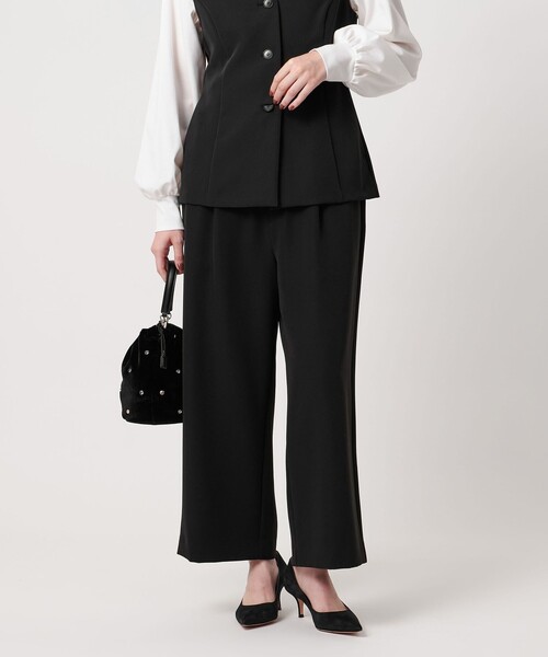 UNITED ARROWS（ユナイテッドアローズ）の「ダブルクロス クロップドパンツ -ウォッシャブル-（スラックス・レディース・オフホワイト/ブラック/ダークグレー・38/36）」の13枚目の写真