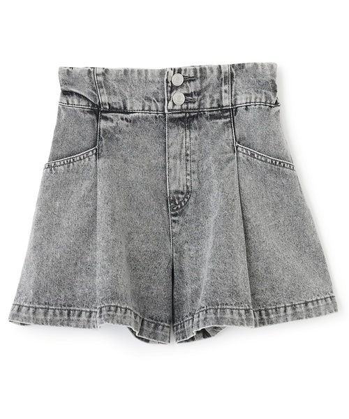 LOVETOXIC（ラブトキシック）の「美脚見えタックフレアキュロット（デニムパンツ・キッズ・ブラック/ライトグレー/グレー/ブルー・L:160cm/M:150cm/S:140cm/130cm）」の10枚目の写真