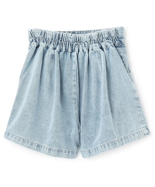 LOVETOXIC（ラブトキシック）の「美脚見えタックフレアキュロット（デニムパンツ・キッズ・ブラック/ライトグレー/グレー/ブルー・L:160cm/M:150cm/S:140cm/130cm）」の12枚目の写真