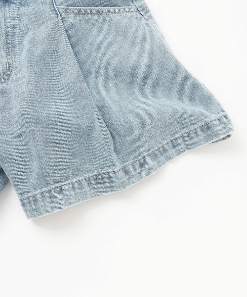 LOVETOXIC（ラブトキシック）の「美脚見えタックフレアキュロット（デニムパンツ・キッズ・ブラック/ライトグレー/グレー/ブルー・L:160cm/M:150cm/S:140cm/130cm）」の16枚目の写真