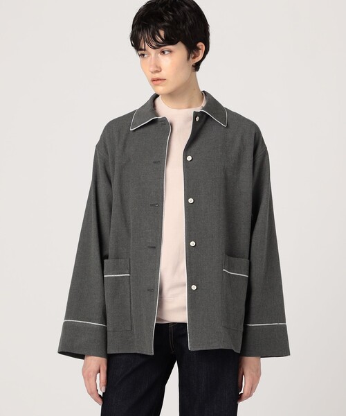BACCA（バッカ）の「ウールコットンフランネル パジャマシャツ（その他アウター・レディース・チャコールグレー・36/34）」の8枚目の写真