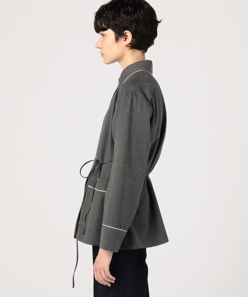 BACCA（バッカ）の「ウールコットンフランネル パジャマシャツ（その他アウター・レディース・チャコールグレー・36/34）」の7枚目の写真