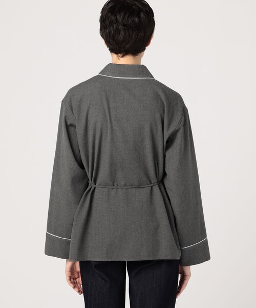 BACCA（バッカ）の「ウールコットンフランネル パジャマシャツ（その他アウター・レディース・チャコールグレー・36/34）」の13枚目の写真