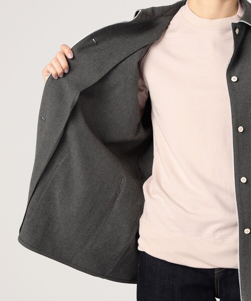 BACCA（バッカ）の「ウールコットンフランネル パジャマシャツ（その他アウター・レディース・チャコールグレー・36/34）」の10枚目の写真