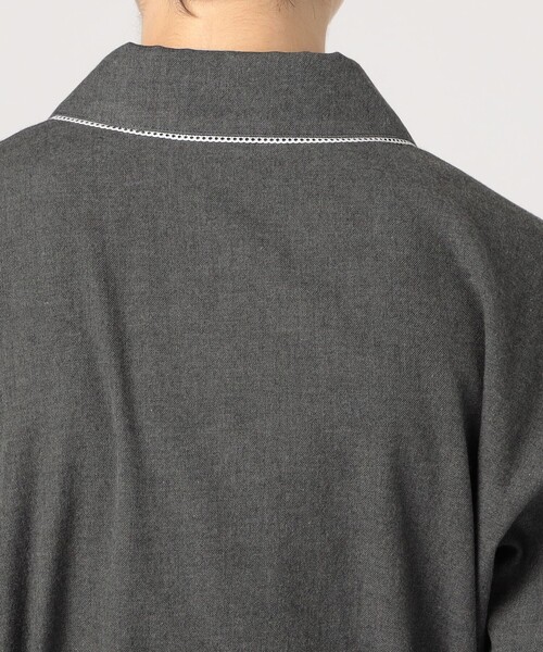 BACCA（バッカ）の「ウールコットンフランネル パジャマシャツ（その他アウター・レディース・チャコールグレー・36/34）」の6枚目の写真