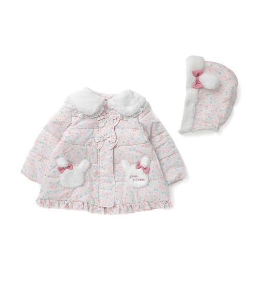 coeur a coeur（クーラクール）の「coeur a coeur 中綿コート（その他アウター・キッズ・ピンク/イエロー・90cm/100cm/110cm）」の3枚目の写真