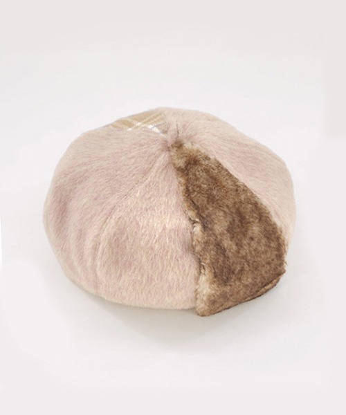 Ruben(ルーベン)の「FUR COMBI BERET/ファー コンビベレー帽(ハンチング/ベレー帽・レディース・ブラック/ベージュ/テラコッタ・FREE)」の16枚目の写真