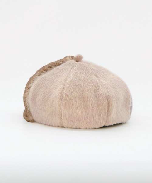 Ruben(ルーベン)の「FUR COMBI BERET/ファー コンビベレー帽(ハンチング/ベレー帽・レディース・ブラック/ベージュ/テラコッタ・FREE)」の18枚目の写真
