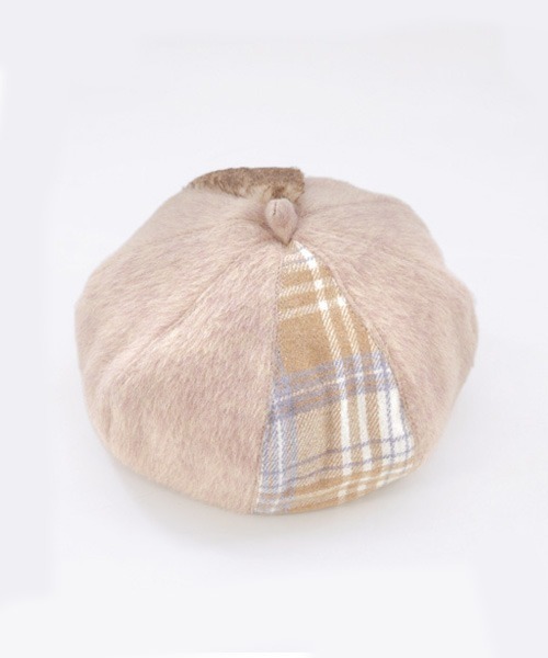 Ruben(ルーベン)の「FUR COMBI BERET/ファー コンビベレー帽(ハンチング/ベレー帽・レディース・ブラック/ベージュ/テラコッタ・FREE)」の14枚目の写真
