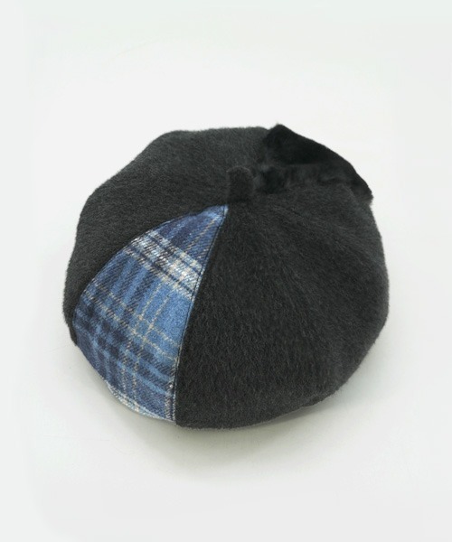 Ruben(ルーベン)の「FUR COMBI BERET/ファー コンビベレー帽(ハンチング/ベレー帽・レディース・ブラック/ベージュ/テラコッタ・FREE)」の13枚目の写真