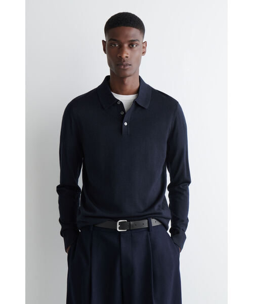 【新品・未使用】COS メリノウール ポロシャツ　M メリノウールポロシャツ（ポロシャツ）｜COS（コス）のファッション