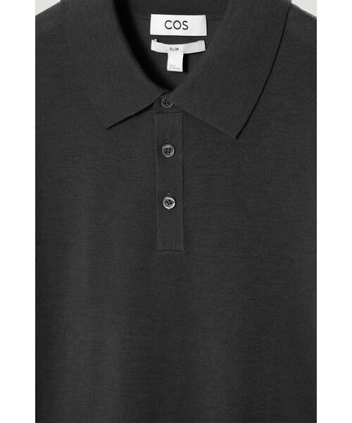 【新品・未使用】COS メリノウール ポロシャツ　M 新品・未使用】COS メリノウール ポロシャツ M MERINO WOOL POLO SHIRT