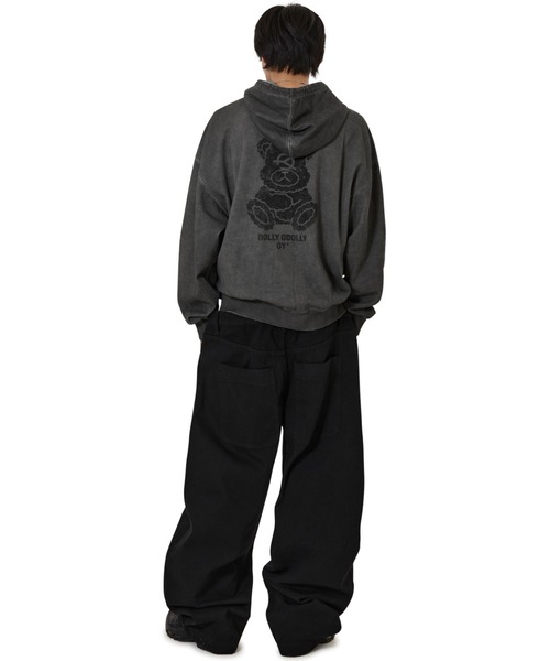 OY（オーワイ）の「『OY/オーワイ』PIGMENT DOLLY HOODIE ZIP UP/ピグメント ドリー ジップアップパーカー（パーカー・レディース・チャコールグレー・L/M）」の6枚目の写真