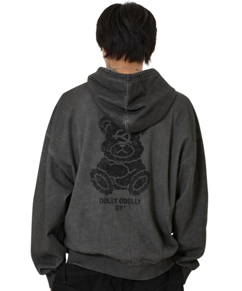 OY（オーワイ）の「『OY/オーワイ』PIGMENT DOLLY HOODIE ZIP UP/ピグメント ドリー ジップアップパーカー（パーカー・レディース・チャコールグレー・L/M）」の16枚目の写真