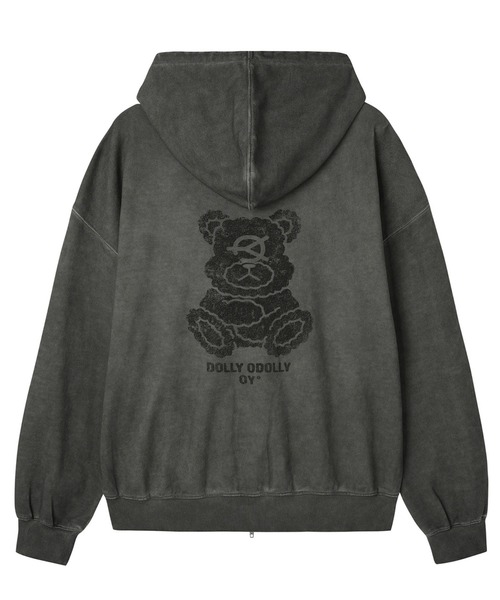 OY（オーワイ）の「『OY/オーワイ』PIGMENT DOLLY HOODIE ZIP UP/ピグメント ドリー ジップアップパーカー（パーカー・レディース・チャコールグレー・L/M）」の10枚目の写真