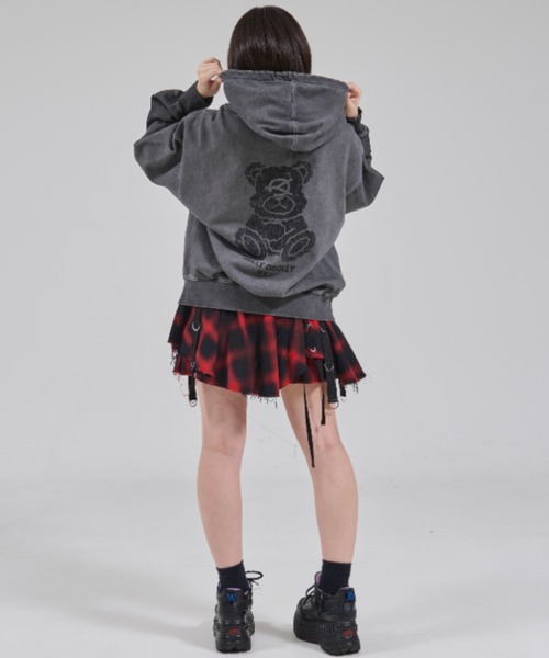 OY（オーワイ）の「『OY/オーワイ』PIGMENT DOLLY HOODIE ZIP UP/ピグメント ドリー ジップアップパーカー（パーカー・レディース・チャコールグレー・L/M）」の15枚目の写真