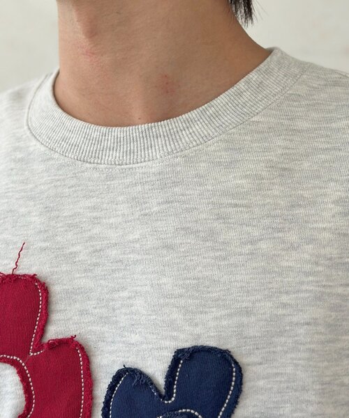 CPCM（シーピーシーエム）の「フラワーパッチワークスウェット（スウェット・レディース・グリーン/オレンジ/アイボリー・MEDIUM/LARGE）」の12枚目の写真