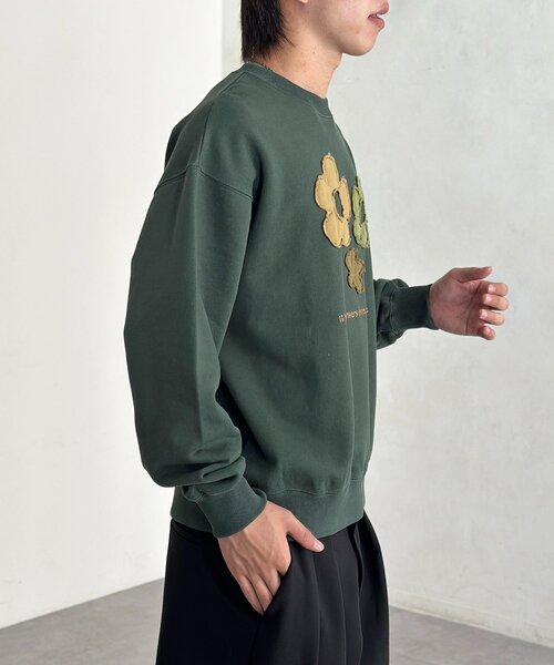 CPCM（シーピーシーエム）の「フラワーパッチワークスウェット（スウェット・レディース・グリーン/オレンジ/アイボリー・MEDIUM/LARGE）」の20枚目の写真