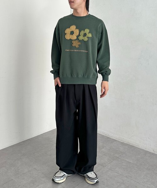 CPCM（シーピーシーエム）の「フラワーパッチワークスウェット（スウェット・レディース・グリーン/オレンジ/アイボリー・MEDIUM/LARGE）」の22枚目の写真