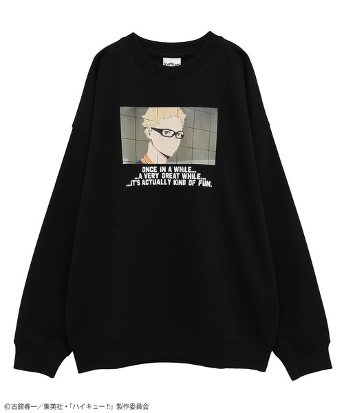 Green　Parks（グリーンパークス）の「ハイキュー!! 月島トレーナー（スウェット・レディース・ブラック・FREE）」の14枚目の写真