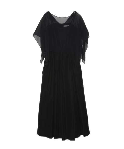 UNDERCOVER(アンダーカバー)の「UP1F1703(ワンピース・レディース・ブラック/ライトグリーン・2/1)」の2枚目の写真