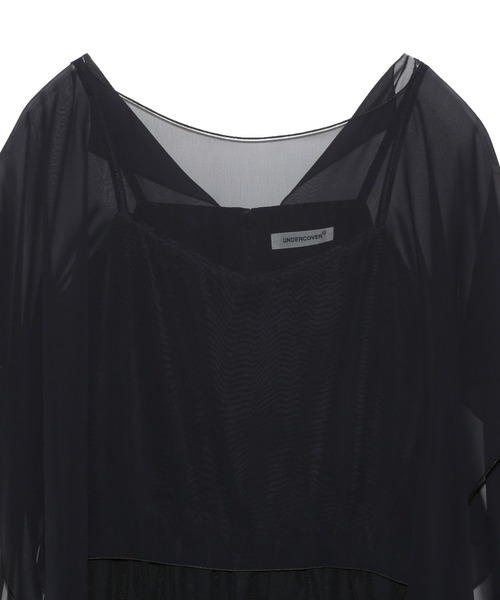 UNDERCOVER(アンダーカバー)の「UP1F1703(ワンピース・レディース・ブラック/ライトグリーン・2/1)」の4枚目の写真