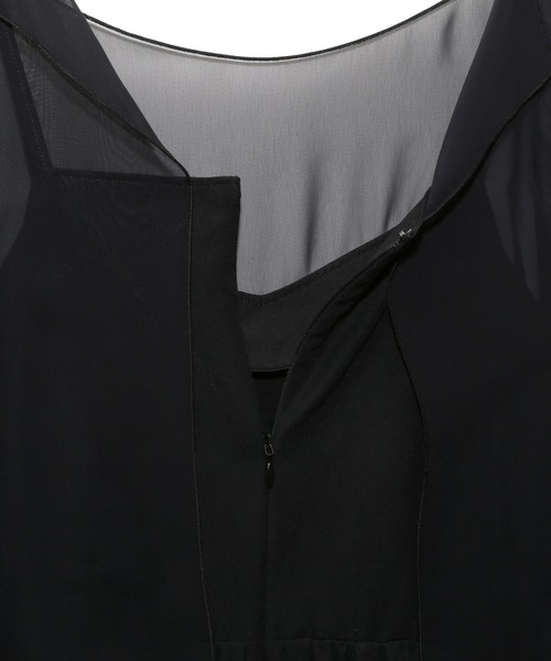 UNDERCOVER(アンダーカバー)の「UP1F1703(ワンピース・レディース・ブラック/ライトグリーン・2/1)」の6枚目の写真