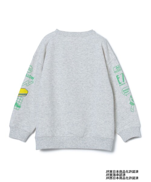 BEAMS mini（ビームスミニ）の「JR 新幹線 スウェット プルオーバー 2025FW（90～150cm）（スウェット・キッズ・ダークグリーン/ナチュラル/イエロー系その他5・100/110/90/140/130/120/150）」の9枚目の写真
