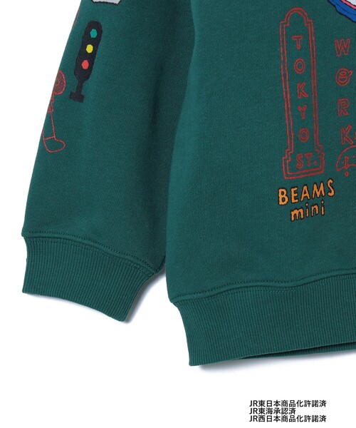 BEAMS mini（ビームスミニ）の「JR 新幹線 スウェット プルオーバー 2025FW（90～150cm）（スウェット・キッズ・ダークグリーン/ナチュラル/イエロー系その他5・100/110/90/140/130/120/150）」の14枚目の写真