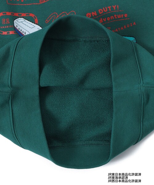 BEAMS mini（ビームスミニ）の「JR 新幹線 スウェット プルオーバー 2025FW（90～150cm）（スウェット・キッズ・ダークグリーン/ナチュラル/イエロー系その他5・100/110/90/140/130/120/150）」の18枚目の写真