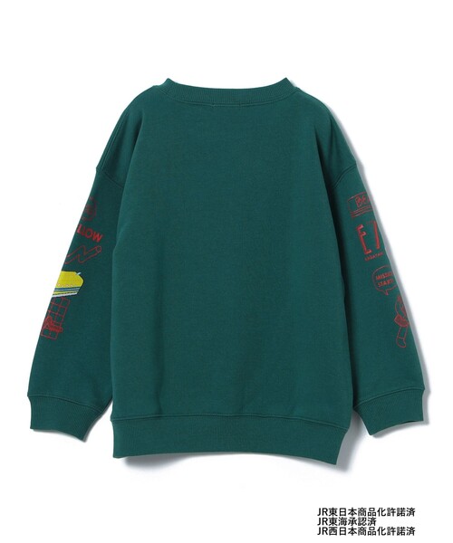 BEAMS mini（ビームスミニ）の「JR 新幹線 スウェット プルオーバー 2025FW（90～150cm）（スウェット・キッズ・ダークグリーン/ナチュラル/イエロー系その他5・100/110/90/140/130/120/150）」の19枚目の写真