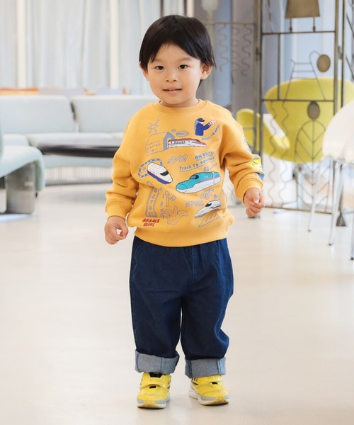 BEAMS mini（ビームスミニ）の「JR 新幹線 スウェット プルオーバー 2025FW（90～150cm）（スウェット・キッズ・ダークグリーン/ナチュラル/イエロー系その他5・100/110/90/140/130/120/150）」の20枚目の写真