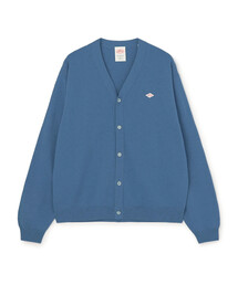 新品　カーディガン　DANTON ダントン　36 ウール100 XL相当　ブルー DANTON｜ダントンのカーディガン/ボレロ（ブルー・ネイビー/青色系