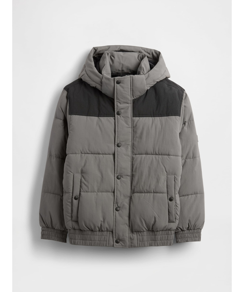 GAP（ギャップ）の「パファージャケット (キッズ)（ダウンジャケット/コート・キッズ・カモフラージュ/ブルー/グレー・160cm/150cm/140cm/130cm/120cm/110cm）」の14枚目の写真