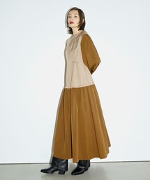 RBS（アールビーエス）の「RBS / 異素材 キリカエ ワンピース（ワンピース）」