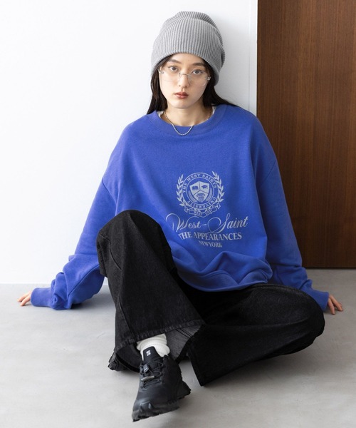 RAGEBLUE(レイジブルー)の「選べるショート&ロング丈/フロントプリントロゴプルオーバー(スウェット・レディース・ブラック/ピンク/ブルー/グレー・MEDIUM/LARGE)」の20枚目の写真