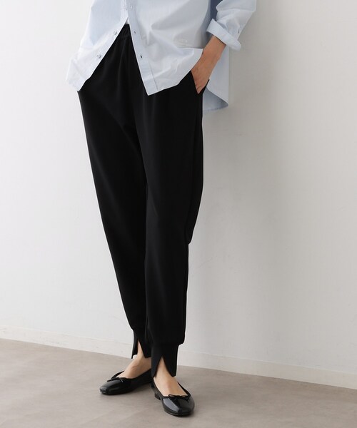 Dessin（デッサン）の「【ウエストゴム・洗える】ジョガーパンツ（その他パンツ・レディース・ブラック/ブラウン系その他・00/01/02/03）」の2枚目の写真